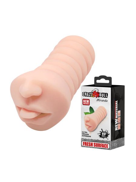 Мастурбатор рот реалістичний CRAZY BULL Miranda, 16,6 × 7,5 см