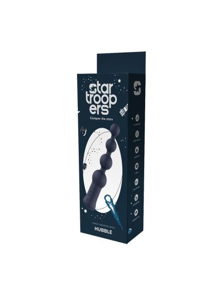 Анальний вібратор Dream Toys Startroopers ялинка на 4 кульки, чорний