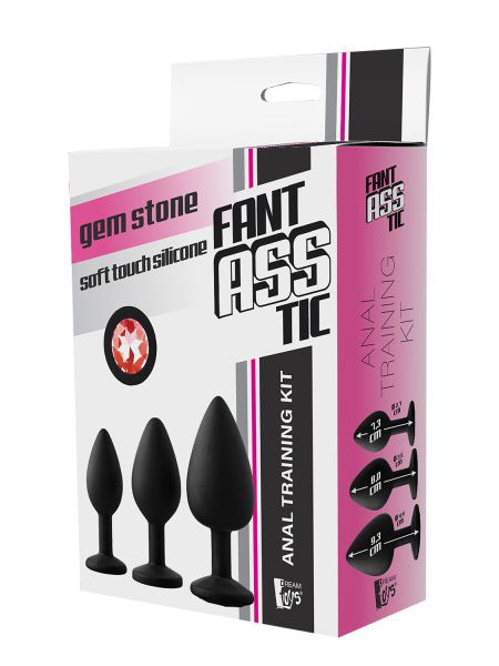Набір анальних пробок Dream Toys Fantasstic Red Stone
