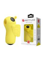 Вібратор на палець Pretty Love Magic Bee з пульсацією для клітора, жовтий, 6,9 × 3 см