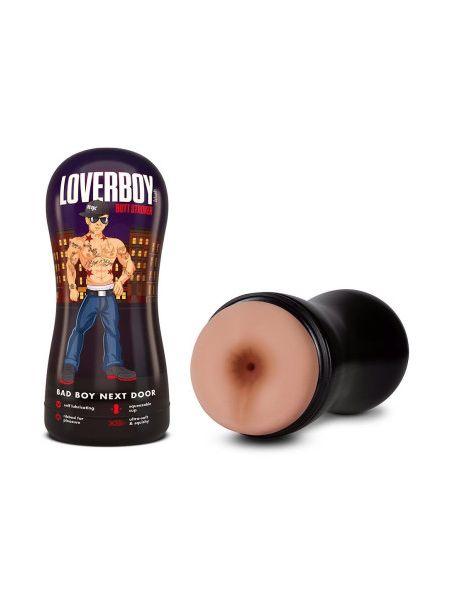 Мастурбатор анус Blush Coverboy Bad Boy у колбі, бежевий, 18.5 см