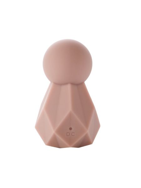 Вібратор для клітора Sweet Em Crystal у формі кристала з гранями, рожевий, 8 × 4,8 см