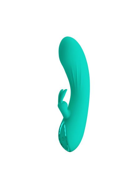 Вібратор-кролик PRETTY LOVE DJ Stick бірюзовий, 12.7 х 2.7 см
