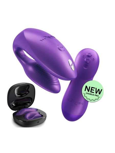 Вібратор для пар We-Vibe Chorus Pro Cosmic Purple з пультом і додатком, фіолетовий