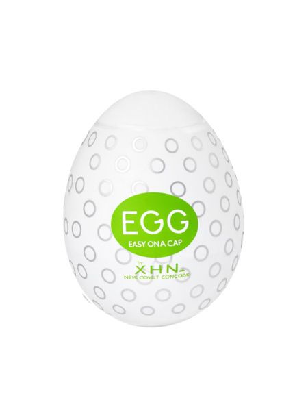 Мастурбатор-яйце з рельєфом XHN BUMPY Egg Easy Ona-Cap, білий, 52 × 68 мм