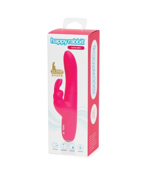 Вібратор кролик Happy Rabbit Slimline Curve