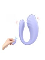 Вібратор для пар Every Night Toys Anthea з пультом, лавандовий, 19,8 х 6,3 см