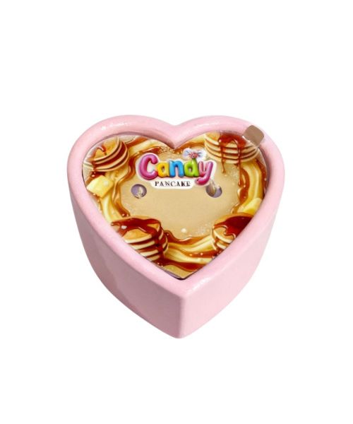 Масажна свічка з ароматом панкейка Candy Pancake у формі серця, 70 мл