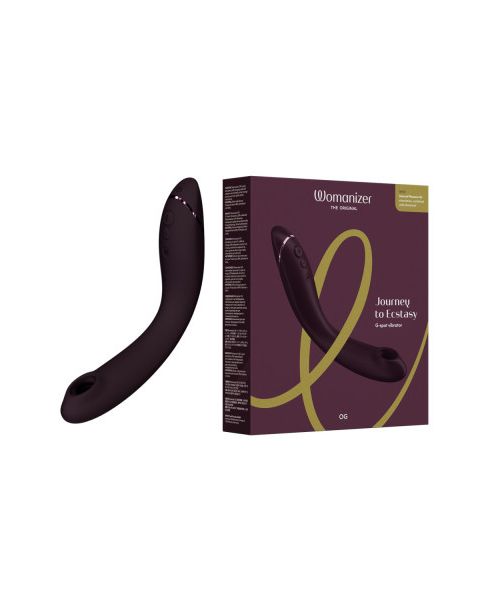 Вібратор для точки G c вакуумною стимуляцією Womanizer OG Aubergine