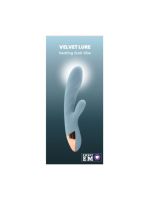 Кролик вібратор з функцією нагрівання +10 режимів вібрації Sweet Em Velvet Lure, блакитний