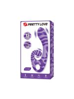 Вібратор-кролик Pretty Love Sumner Sexual Fantasy, фіолетовий, 19 см × 3,7 см
