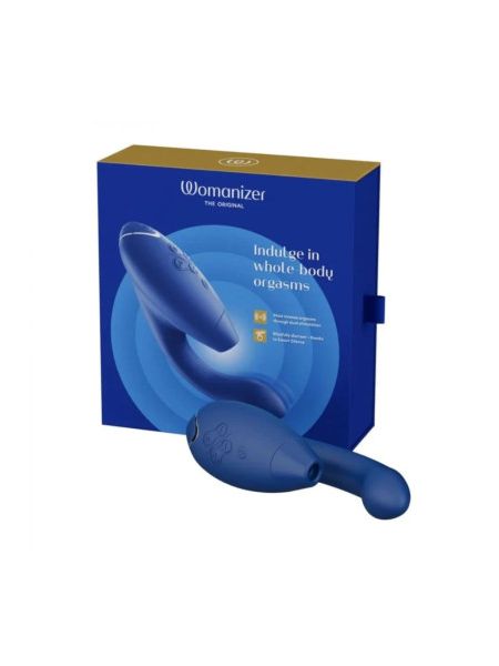 Інноваційний безконтактний вібратор-стимулятор Womanizer Duo 2 Blueberry