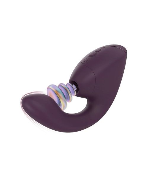 Вібратор-стимулятор вакуумний Womanizer Next Duo Dark Purple для точки G, фіолетовий