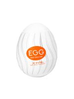 Мастурбатор-яйце з рельєфом XHN TWISTER Egg Easy Ona-Cap, білий, 52 × 68 мм