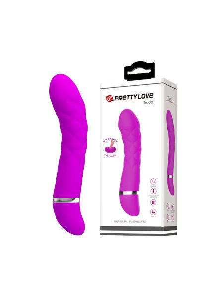 Вібратор для точки G Pretty Love Truda з гнучкою головкою, фуксія, 18.8 х 3.5 см