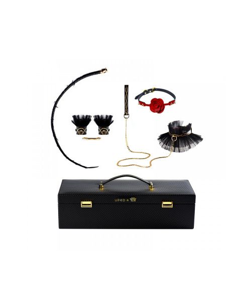 Королівський набір з італійської шкіри UPKO у валізі Luxurious & Romantic Kit, 5 предметів