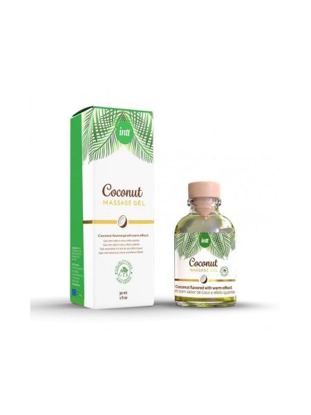 Масажний гель для інтимних зон з розігріваючим ефектом Intt Coconut та ароматом кокосу, 30 мл