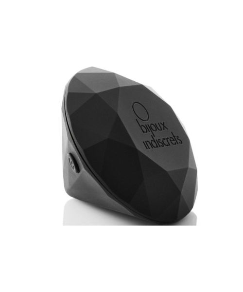 Вібратор для клітора Bijoux Indiscrets Diamond у формі алмазу, чорний, 6,5 см