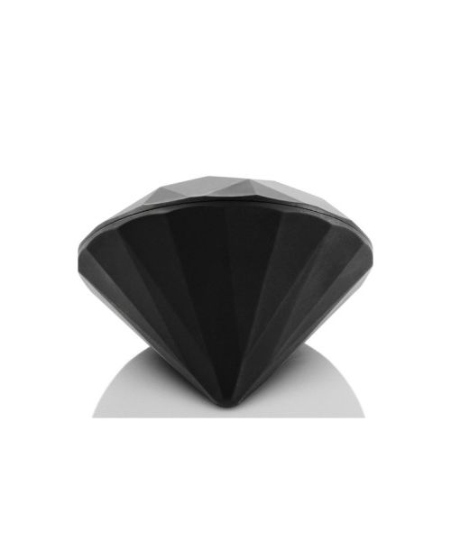 Вібратор для клітора Bijoux Indiscrets Diamond у формі алмазу, чорний, 6,5 см