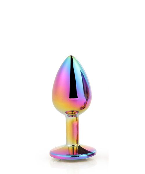 Dt21781 Райдужна анальна пробка GLEAMING LOVE MULTICOLOUR PLUG SMALL