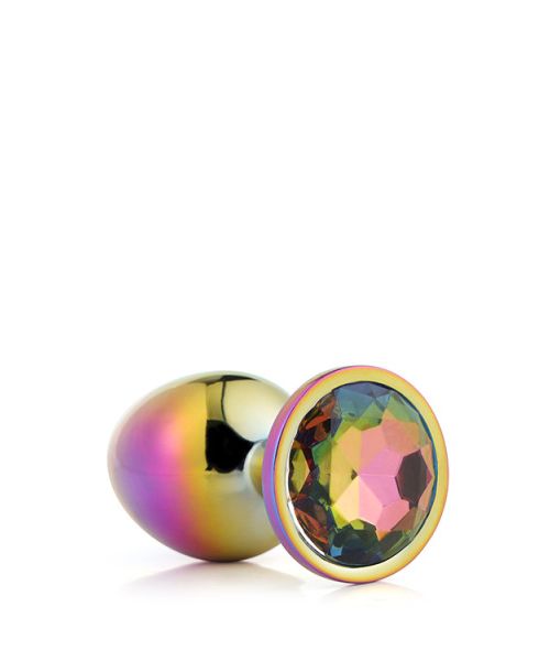 Dt21781 Райдужна анальна пробка GLEAMING LOVE MULTICOLOUR PLUG SMALL