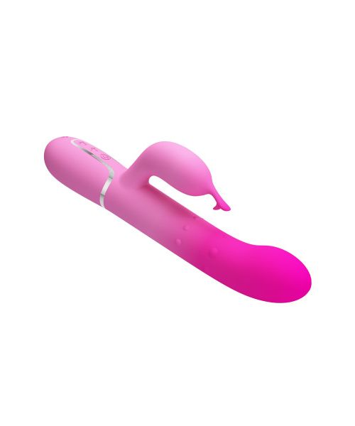 Вібратор-кролик з кульками в корпусі PRETTY LOVE Shima рожевий, 22.6 х 3.4 см