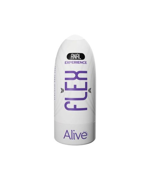 Мастурбатор-анус в колбі Alive Flex Anal M бежевий, 16 х 6.5 см