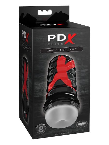 Мастурбатор нереалістичний Pipedream PDX Elite у чорній колбі, 19.1 см