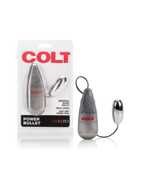 Віброкуля з пультом COLT Multi-Speed Power Bullet, срібляста