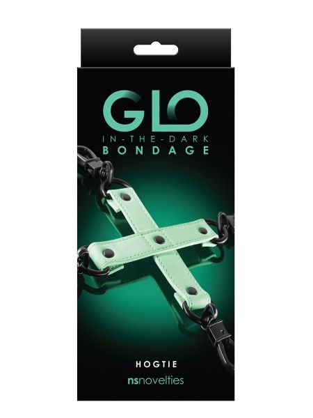 Система фіксації NS Novelties GLO BONDAGE HOG TIE, що світиться