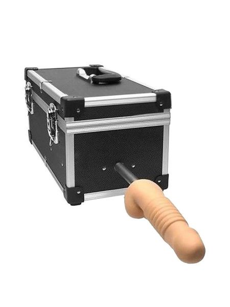 Портативна секс-машина Diva Tool Box у валізі, з пультом та трьома насадками Vac-U-Lock, чорна