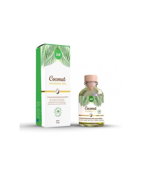 Масажний гель для інтимних зон з розігріваючим ефектом Intt Coconut та ароматом кокосу, 30 мл