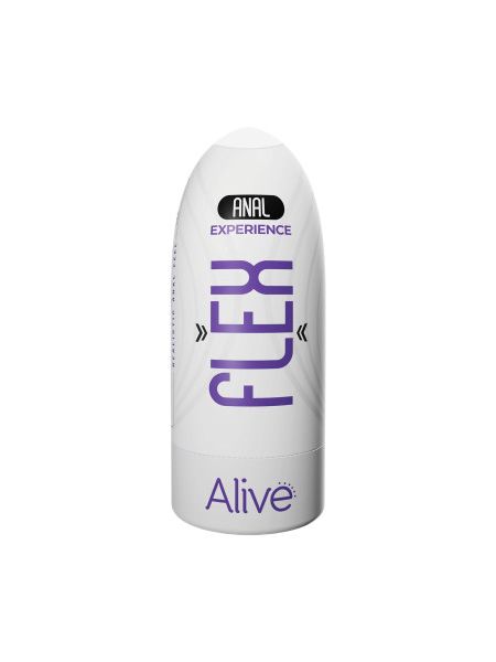 Мастурбатор-анус в колбі Alive Flex Anal M бежевий, 16 х 6.5 см