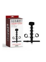 Набір для бондажу Chisa Behave Be My My Slave Set з нашийником і наручниками, чорний