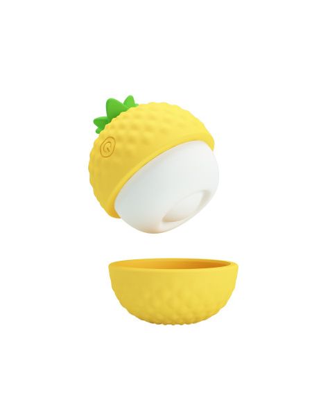 Кліторальний пульсатор PRETTY LOVE Pineapple Secret жовтий, 5,7 х 5,1 см