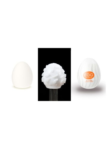 Мастурбатор-яйце з рельєфом XHN TWISTER Egg Easy Ona-Cap, білий, 52 × 68 мм