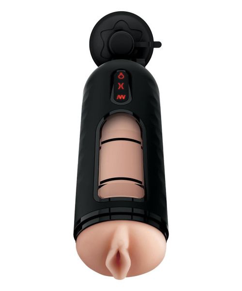 Мастурбатор з вібро Pipedream PDX Elite Vibrating Mega Milker чорний, 23.9 см