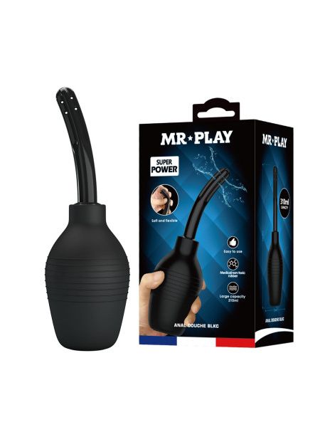 Анальний душ Pretty Love MR PLAY чорний, 310 мл