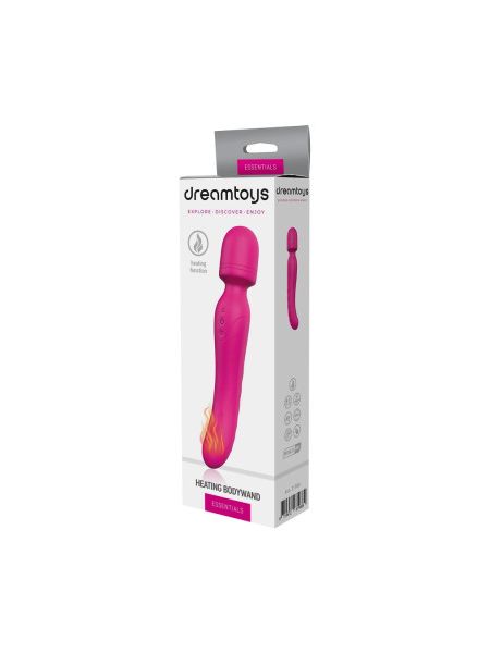 Вібратор-мікрофон з підігрівом Dream Toys Essentials Heating Bodywand, рожевий, 23 × 3,6 см