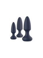 Набір анальних вібраторів, S, M, L, Dream Toys Startroopers Mars синій, 3 шт