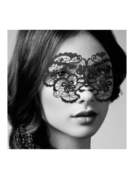 Вінілова маска Anna від Bijoux Indiscrets, чорна