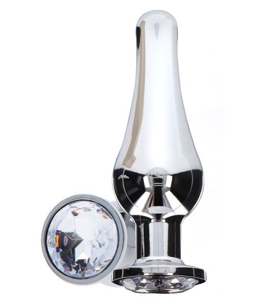 Анальная пробка металлическая TOY JOY Diamond, L, 13 × 9,5 см