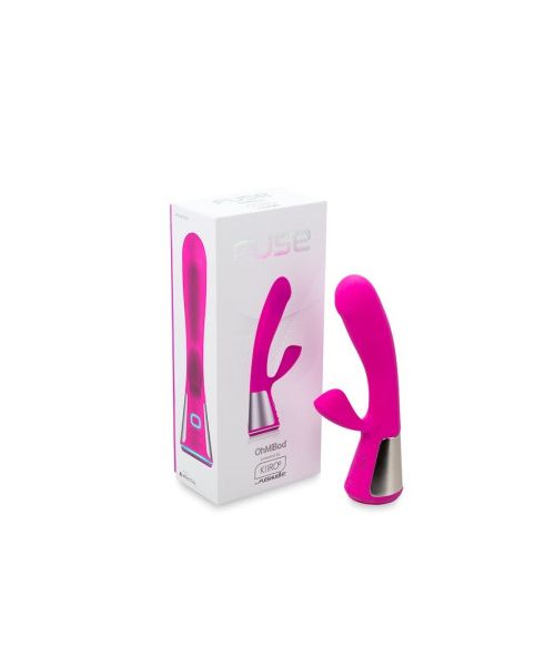 Вібратор-кролик Ohmibod Fuse KIIROO з інтерактивним підключенням, рожевий
