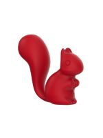 Міні-вібратор кліторальний Every Night Toys Debbie у формі білочки червоний, 10 режимів вібрації