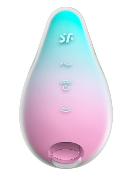 Вакуумний стимулятор із вібрацією Satisfyer Mermaid Vibes, м'ятно-рожевий