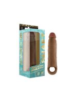 Реалістична вібронасадка Shaft Vibrating Sheath Size 2 Oak з пультом, 22.3 см