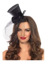 Міні-циліндр жіночий Mini Glitter Top Hat від Leg Avenue
