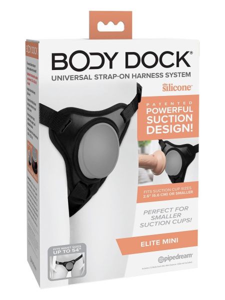 Трусики для страпону Pipedream Body Dock Elite Mini Harness, чорні