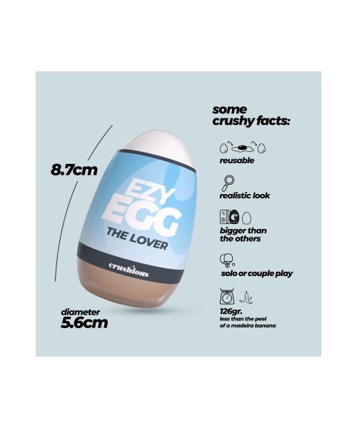 Мастурбатор-яйце, вагіна CRUSHIOUS EZY EGG THE Lover, реалістичний