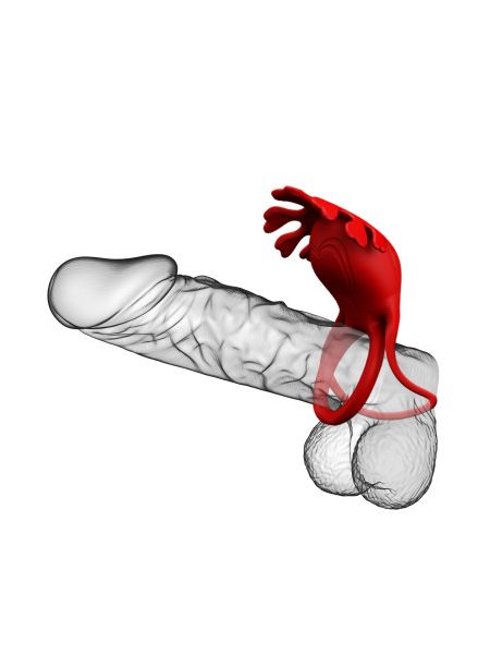 Кільце ерекційне Pretty Love - Vibration Penis Ring Ruben Red